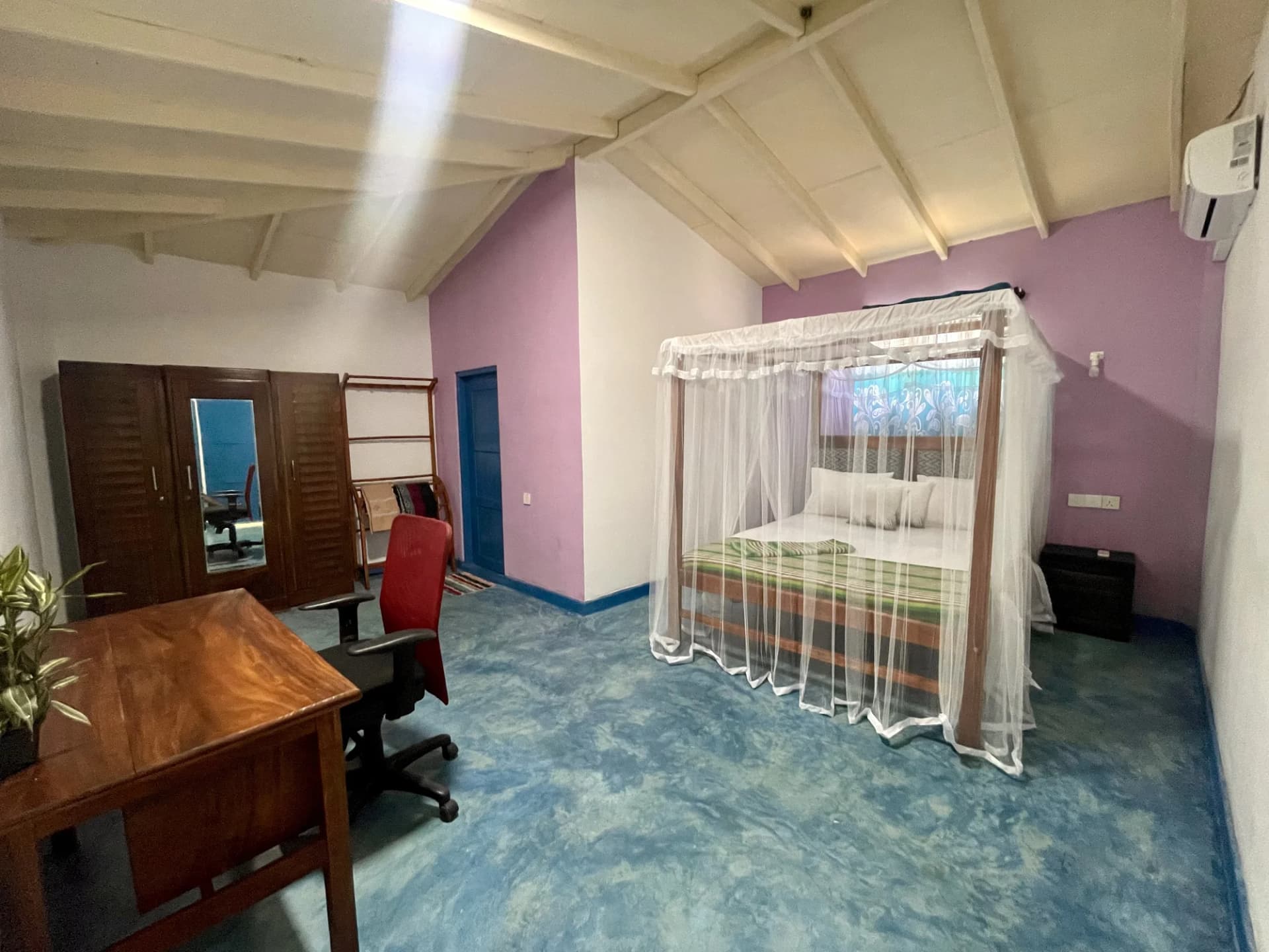 Comfortable spacious bedroom in Apartment 2